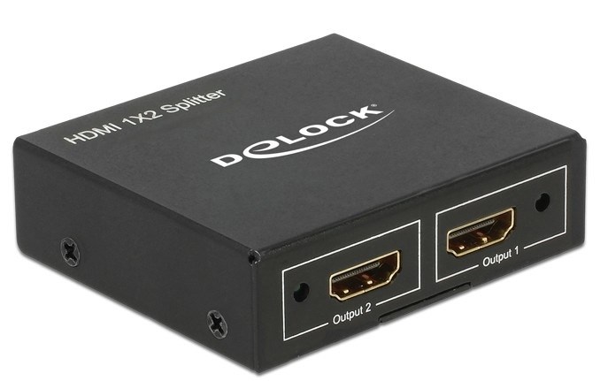 DeLOCK 87701 rozgałęziacz telewizyjny HDMI 2x HDMI