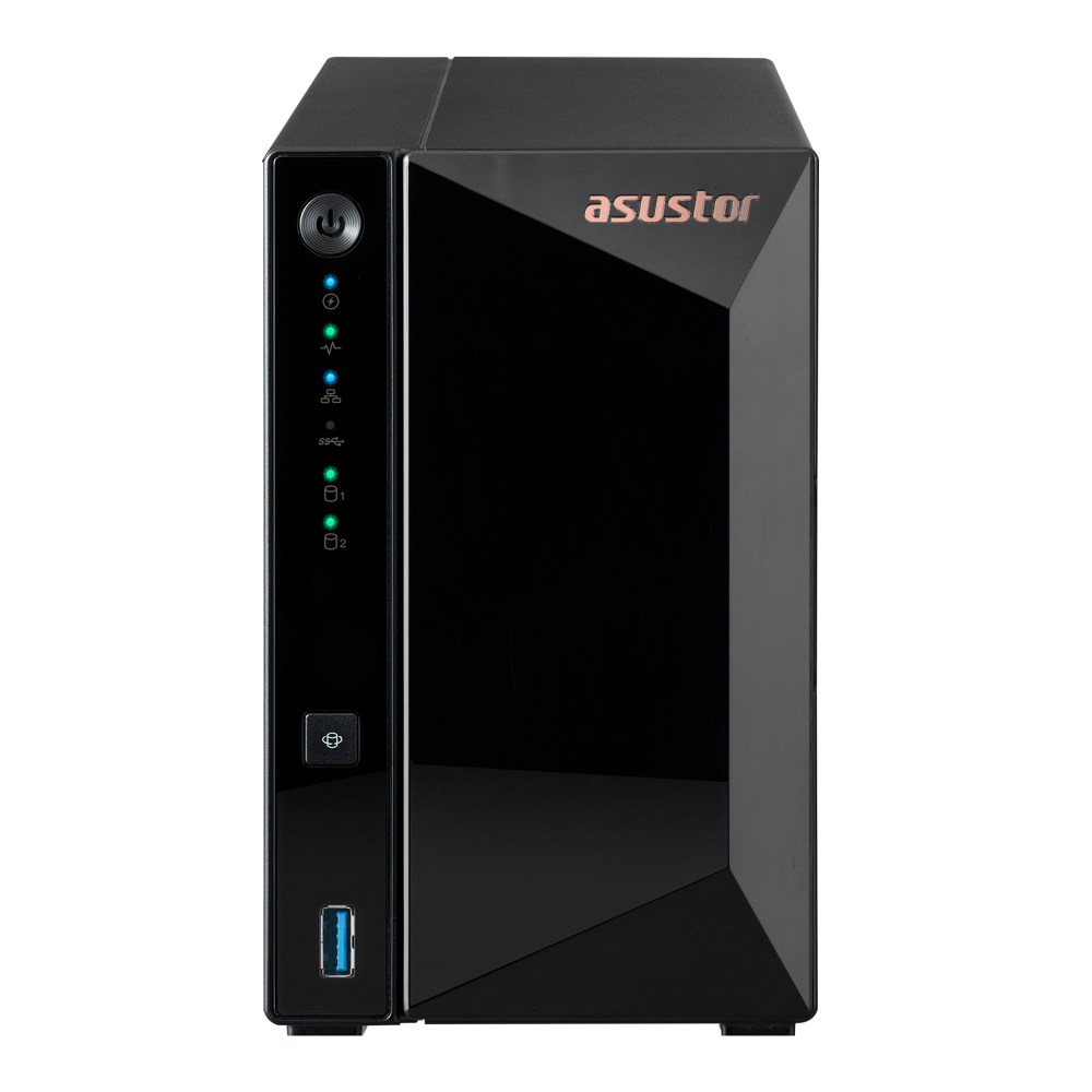 Asustor DRIVESTOR 2 Pro Gen2 AS3302T v2 NAS Realtek RTD1619B 2 GB DDR4 ADM Czarny