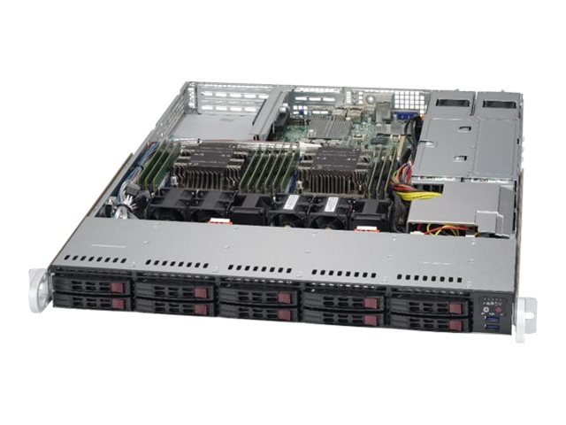 SUPERMICRO SuperServer 1U Dual Socket C622 WideIO 12xDIMM 10xSFF 2x10GbE 2x750W RPS 1Y ACS