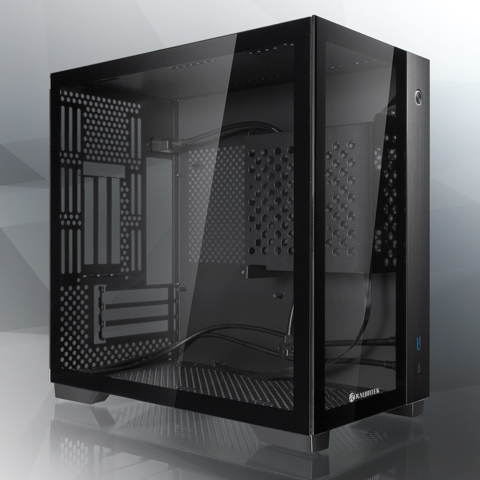 RAIJINTEK PAEAN Mini Mini Tower Czarny