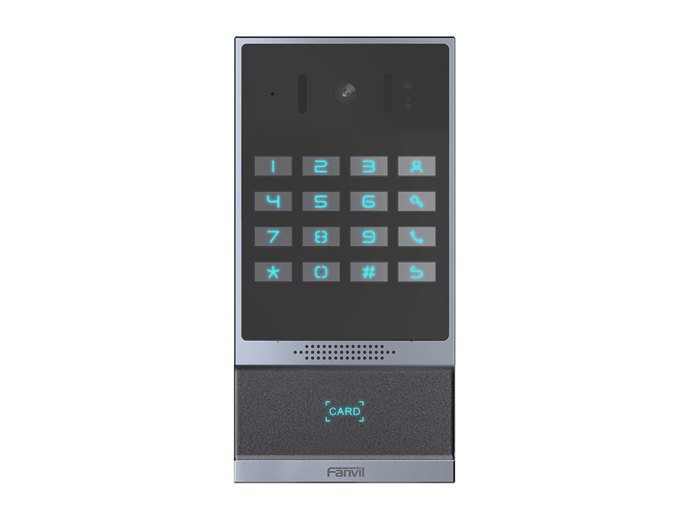 Wideodomofon Fanvil i64 z PoE, IP66, kamera HD, HD Audio, wbudowany głośnik, IC/RFID, montaż na ścianie