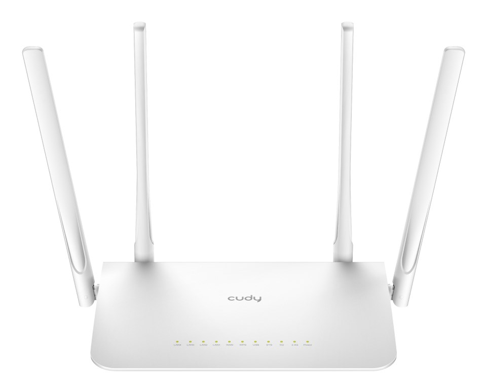 Router CUDY WR1300 LAN Gigabit AC1200 Dual Band WiFi Mesh