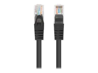 LANBERG Patchcord Cat.6 UTP 0.25m black 10-pack