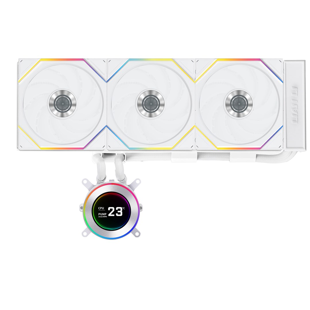 Lian Li GA II Hydroshift II LCD-C 360TL Procesor Chłodnica cieczy all-in-one 12 cm Biały 1 szt.