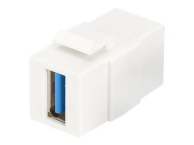 DIGITUS USB 3.0 Keystone module for DN-93832 pure white RAL 9003