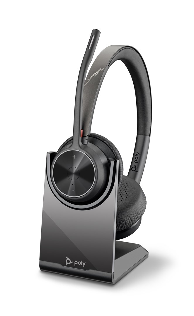 Słuchawki Poly Voyager 4320 USB-A Headset +BT700 dongle + podstawka ładująca 77Y99AA