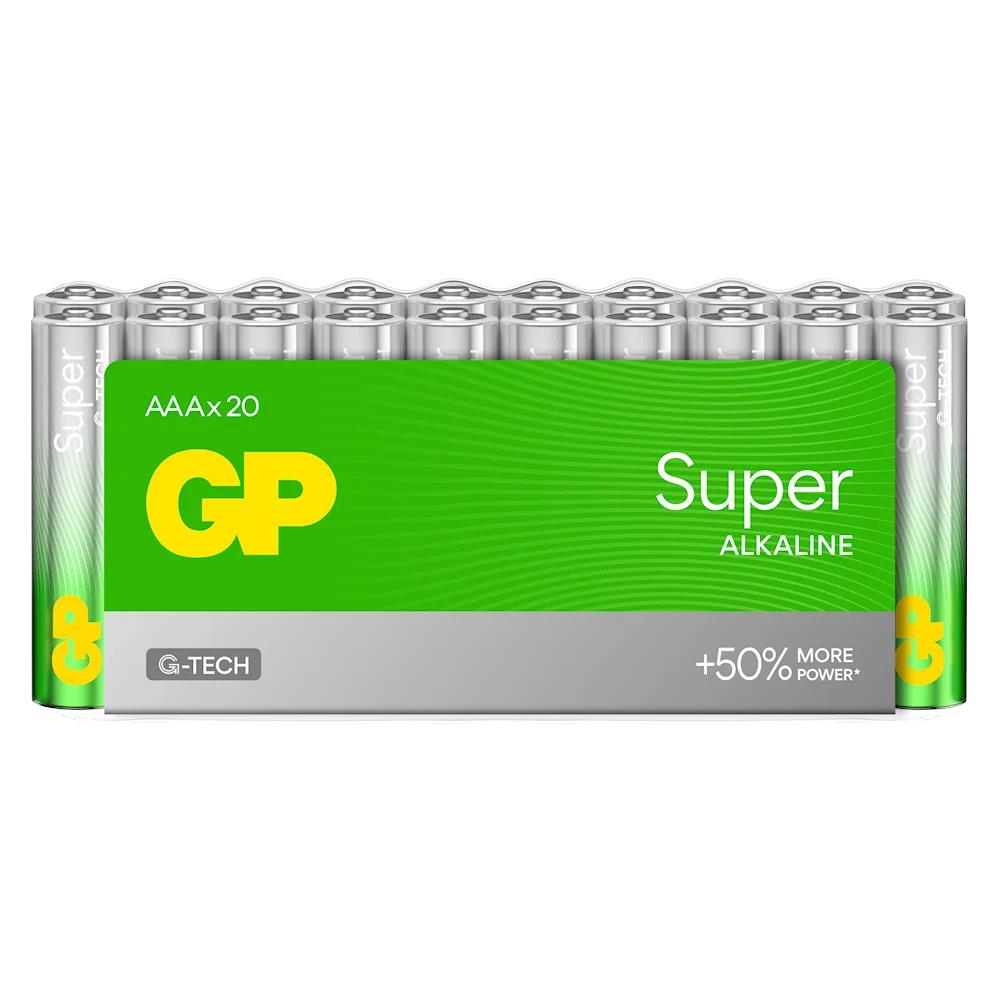 Baterie alkaliczne LR03/AAA Super Alkaline - shrink 20 szt.