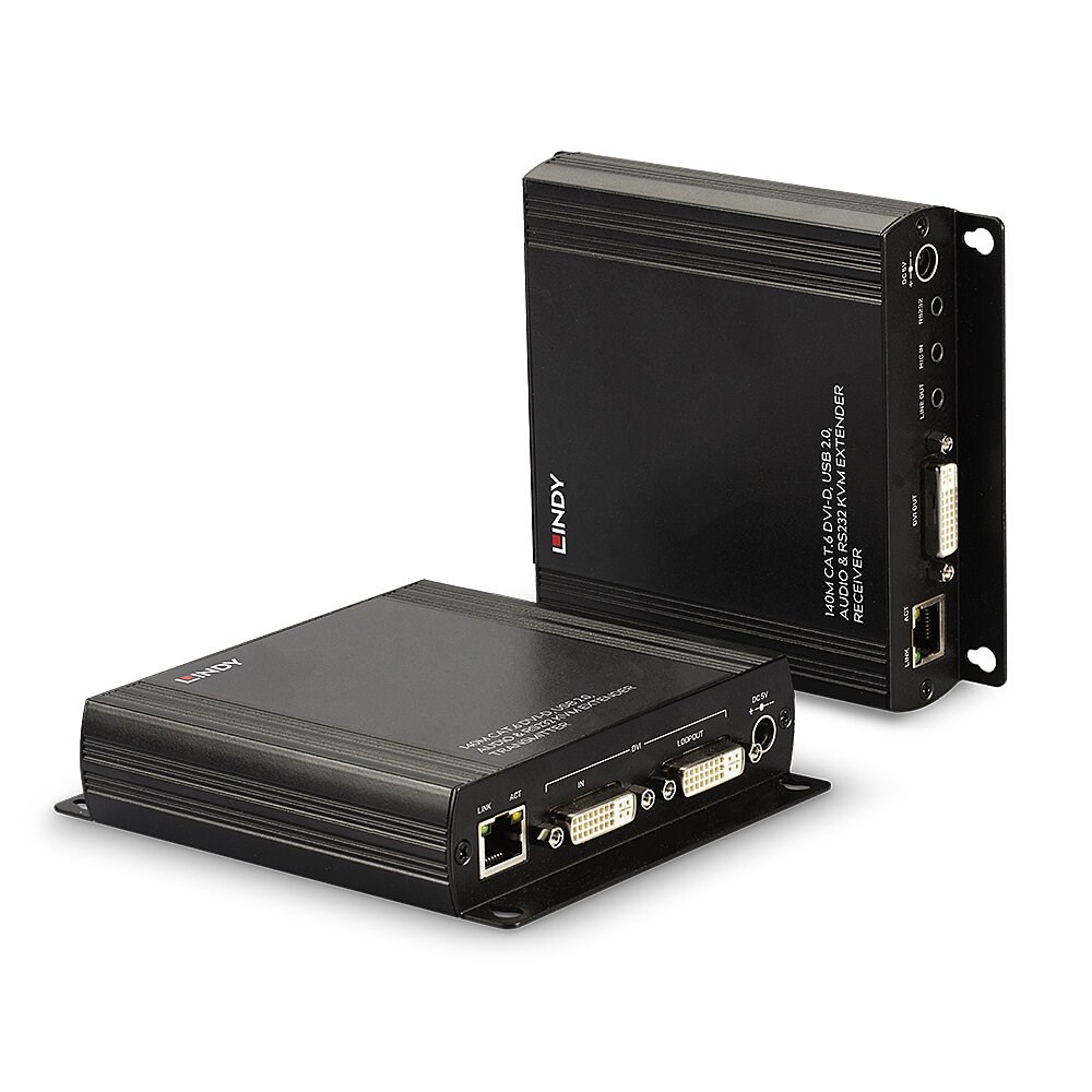 Lindy 39245 przedłużacz KVM Nadajnik i odbiornik
