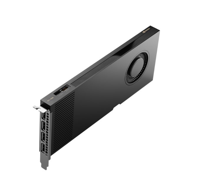 Karta graficzna PNY NVIDIA RTX 4000 Ada Generation, 20 GB GDDR6 160-bit, PCIe 4.0 x16, Single Slot, 4x Mini DP 1.4a, ATX - ATX bracket, 1x 16-pin power supply cable, retial
