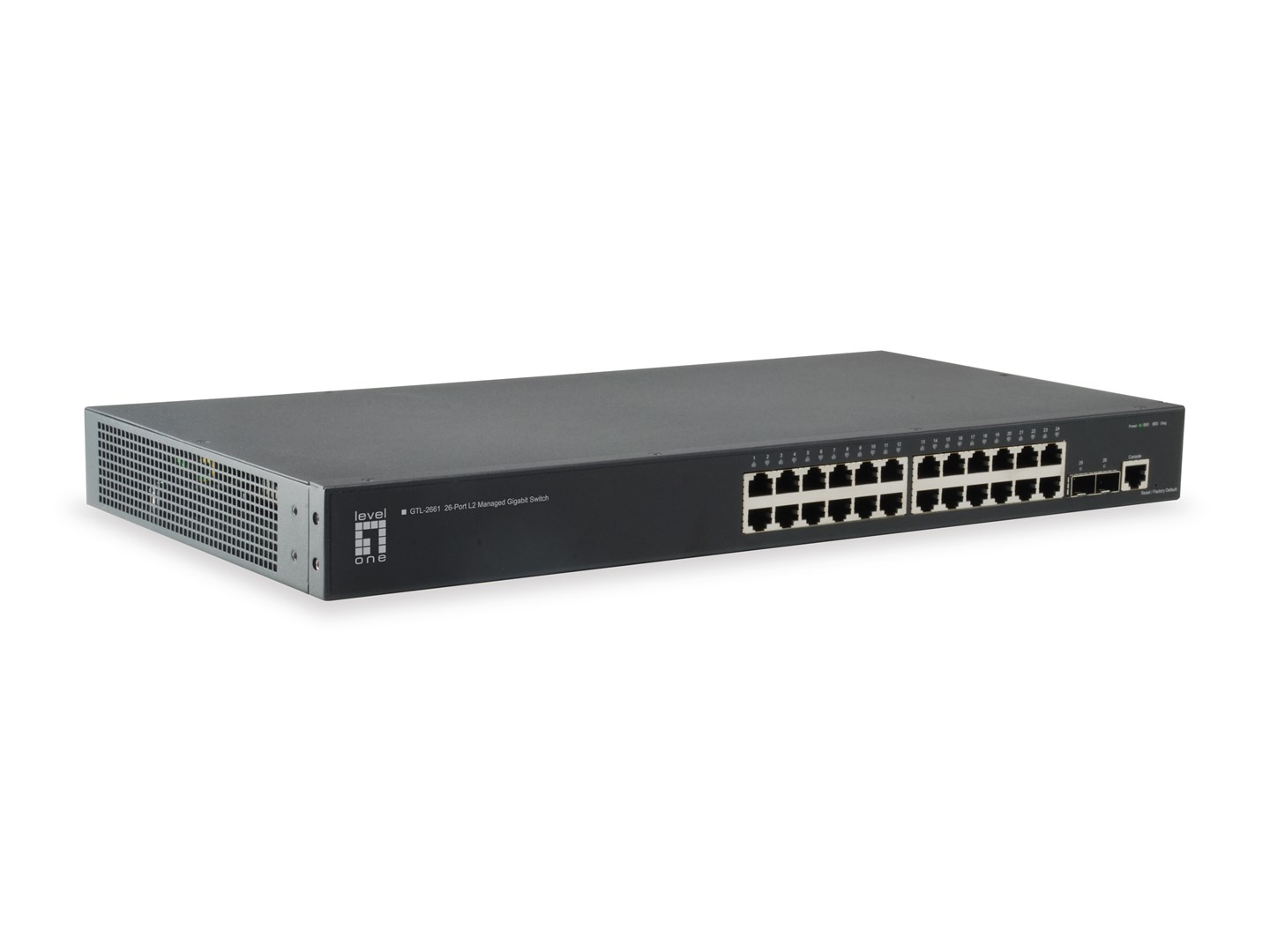 Przełącznik zarządzalny LevelOne KILBY GB/L2 26-portowy 19" 10 Gb/s