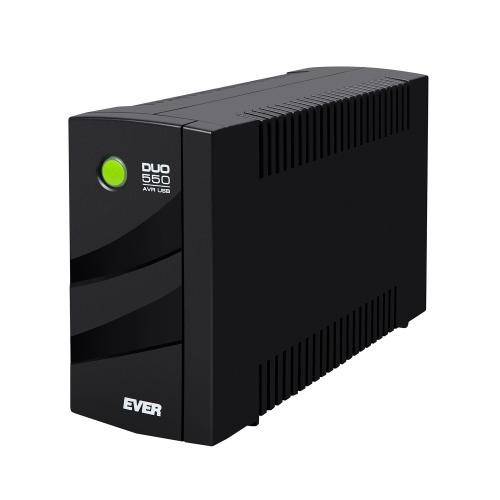 Zasilacz UPS EVER DUO 550 AVR USB (TWR; 550VA) (T/DAVRTO-000K55/00) (OUTLET)