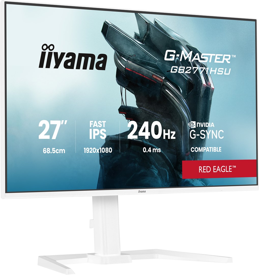 iiyama G-MASTER GB2771HSU-W1 monitor komputerowy 68,6 cm (27") 1920 x 1080 px Full HD LCD Biały