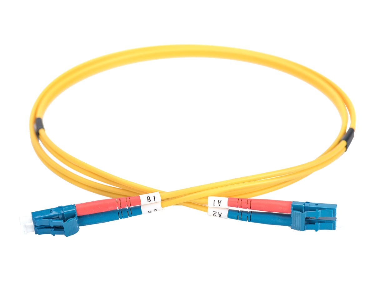 Patchcord FO Singlemode 09/125 OS2 LC-LC duplex 10m żółty