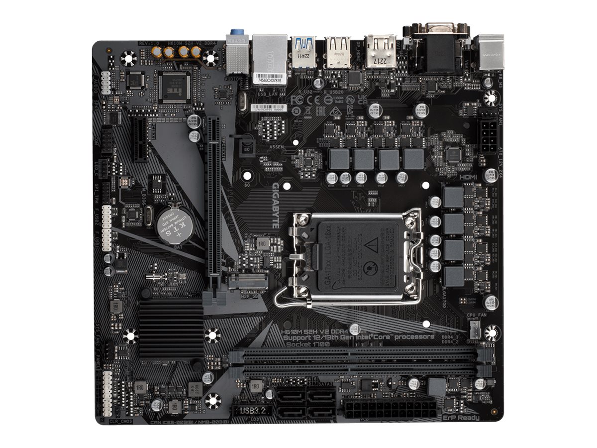 GIGABYTE H610M S2H V2 DDR4 LGA1700 1xDP 1xHDMI