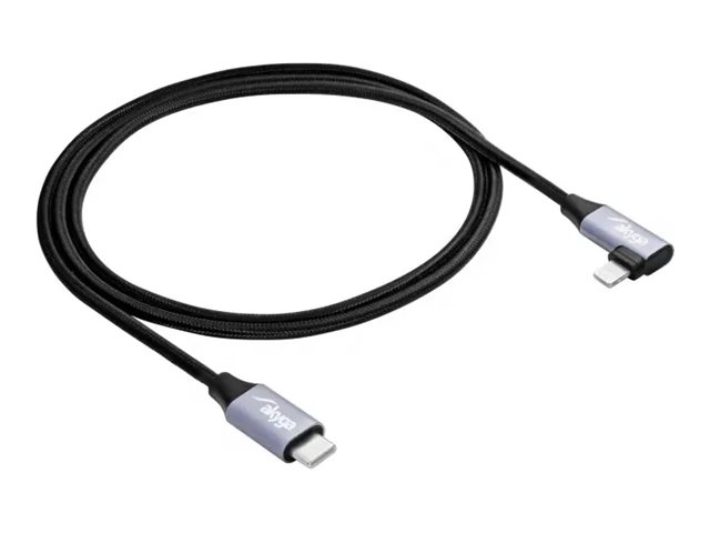 AKYGA Cable USB AK-USB-56 USB type C m / Lightning m Angle ver. 2.0 30W 1m