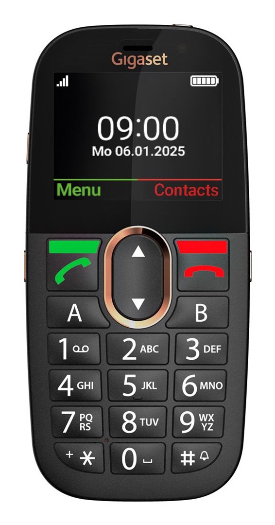 Gigaset GL695 5,87 cm (2.31") 113 g Czarny Telefon dla seniora