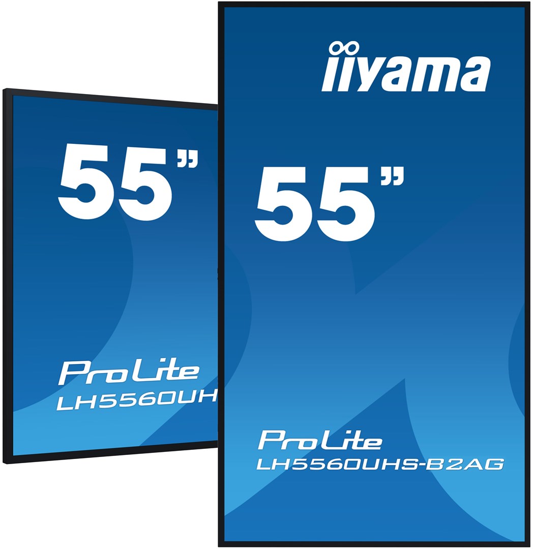 Wyświetlacz iiyama 55” profesjonalny Digital Signage 4K UHD z zaaw. opcjami ster. i łącz.