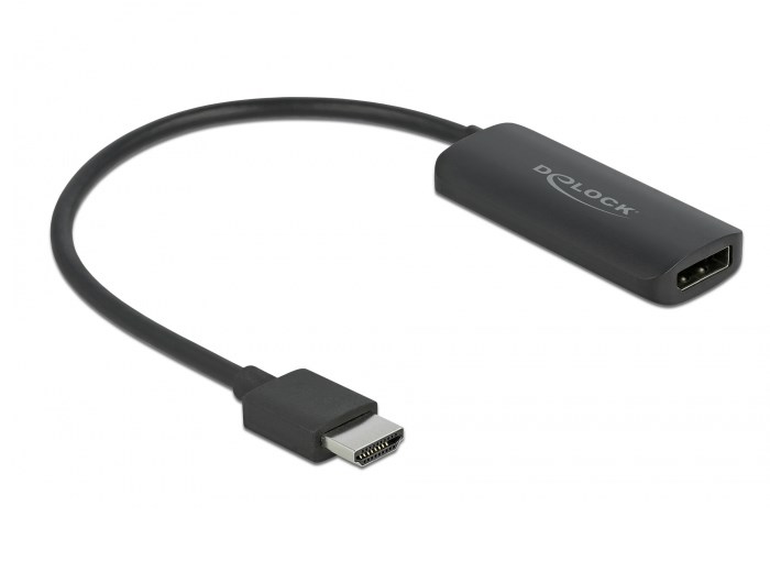 DeLOCK Adapter HDMI-A męski > DisplayPort żeński czarny