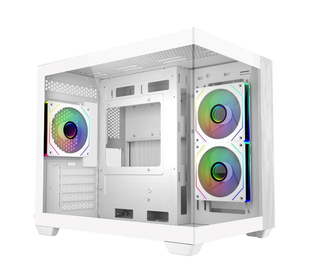 Cooler Master Elite 481 Wood Mini Tower Biały