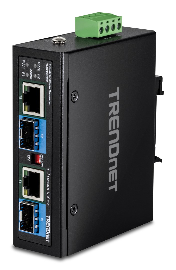 Trendnet TI-BF22SFP konwerter sieciowy 1000 Mbit/s Czarny