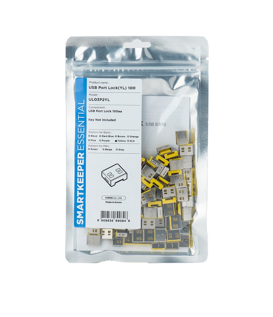 Smartkeeper UL03P2YL bloker portów Blokada portu USB Typu-A Żółty 1 szt.