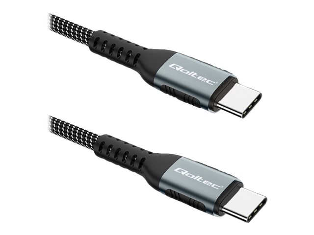 Kabel USB 2.0 typ C | USB 2.0 typ C 100W | QC 3.0 | PD | 1m | Czarny