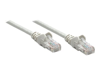 INTELLINET patch cord RJ45. kat. 6 UTP. 5m szary. 100proc miedź