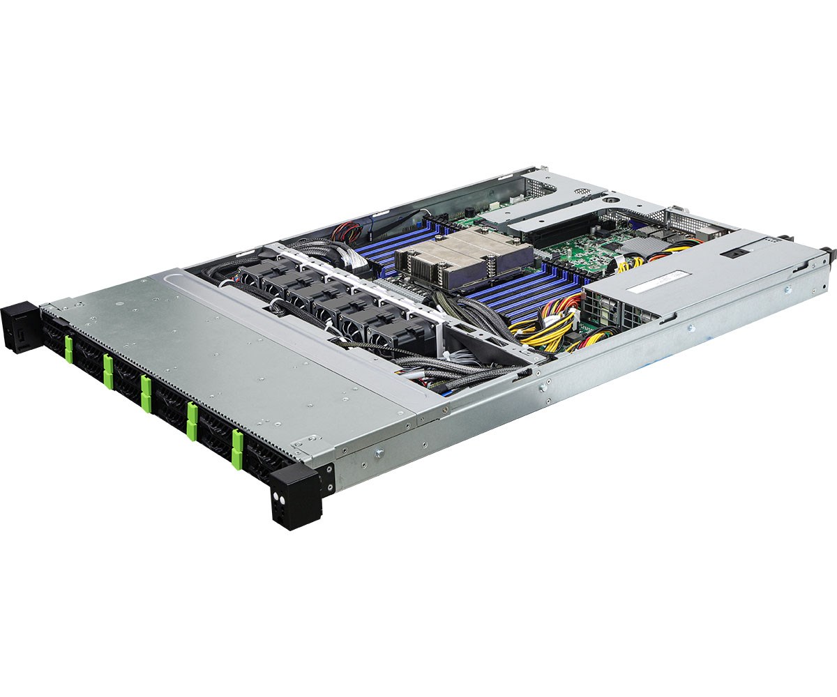 Platforma ASRock Rack (1U) AMD Epyc 9004 (12xSFF, 2xGbE, 2x10GbE, Red. PSU, IPMI)