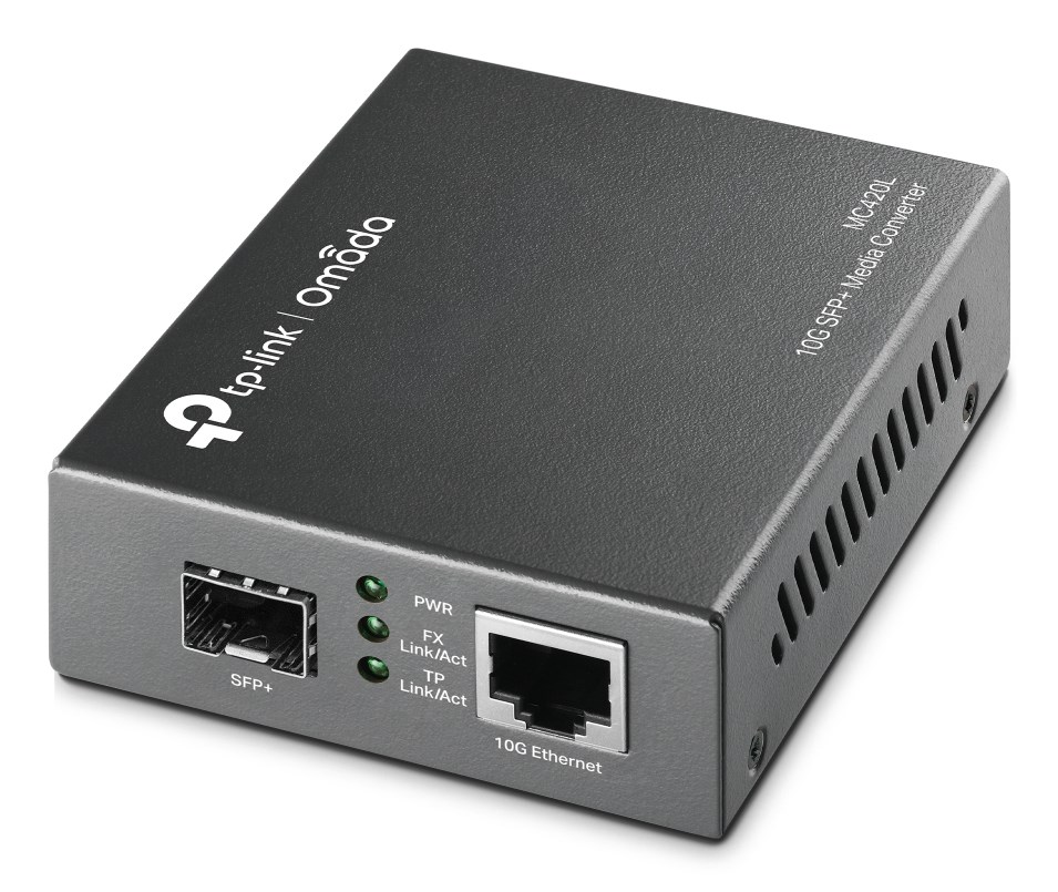 10G multi-gigabitowy konwerter mediów/RJ45 do 10G SFP+ slot