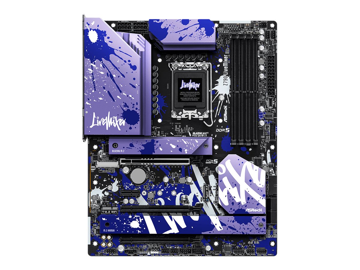 Płyta główna ASRock Z790 LiveMixer LGA1700 Intel Z790 DDR5, 4 sloty, ATX, 4xSATA, 1xHDMI, 1xDisplayPort
