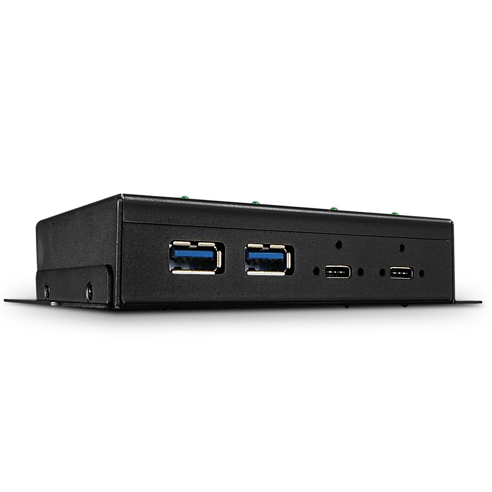 Lindy 43094 huby i koncentratory USB 3.2 Gen 2 (3.1 Gen 2) Type-C 10000 Mbit/s Czarny
