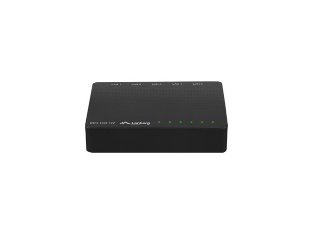 LANBERG SWITCH DSP2-1005-12V (5-PORT, 12V, 1GB/S)