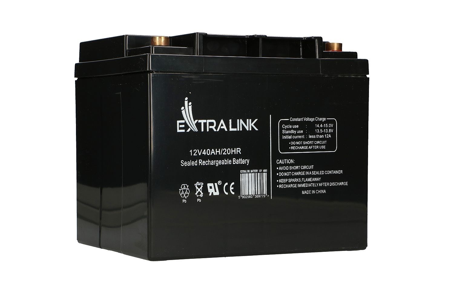 EXTRALINK AKUMULATOR BEZOBSŁUGOWY AGM 12V 40AH