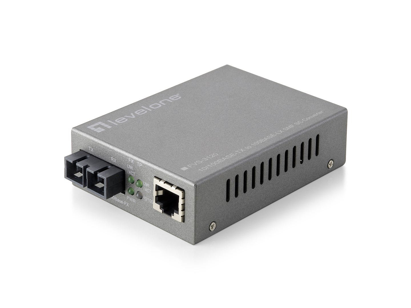 Konwerter mediów LevelOne Web Smart Series FVS-3120 - RJ-45 / SC Pojedynczy tryb - do 20km (FVS-3120)