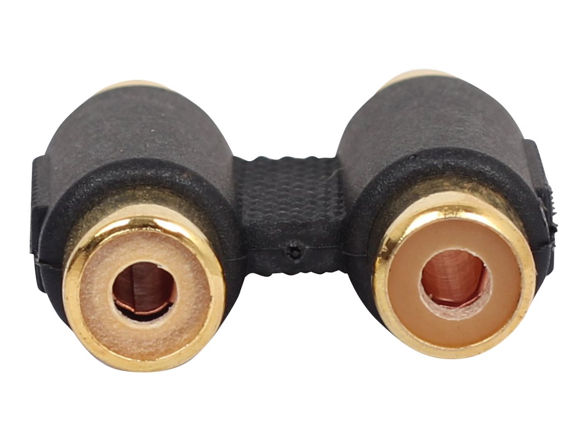 GEMBIRD A-2RCAFF-01 Gembird adapter 2x RCA (F) do RCA (F), czarny