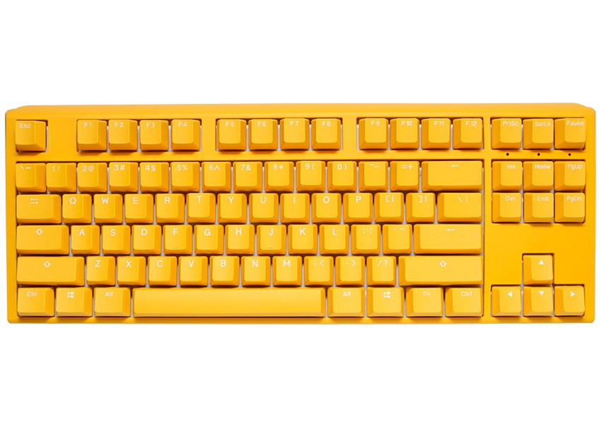 Klawiatura gamingowa Ducky One 3 TKL USB QWERTY Angielski Żółty
