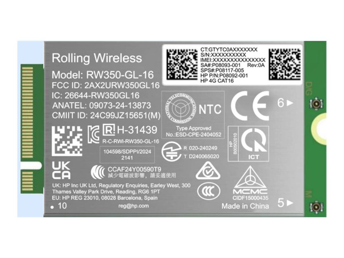 Modem 4G LTE-Advanced Pro (Cat 16) WWAN B8BD2AA