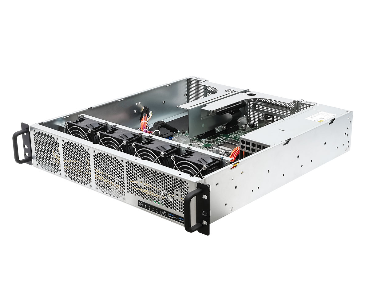 Serwer ASRock 2U1G-B650 Rack 2U 1×AM5 AMD Ryzen 9000 2×SFF obsługa 1×GPU IPMI redundantne zasilacze