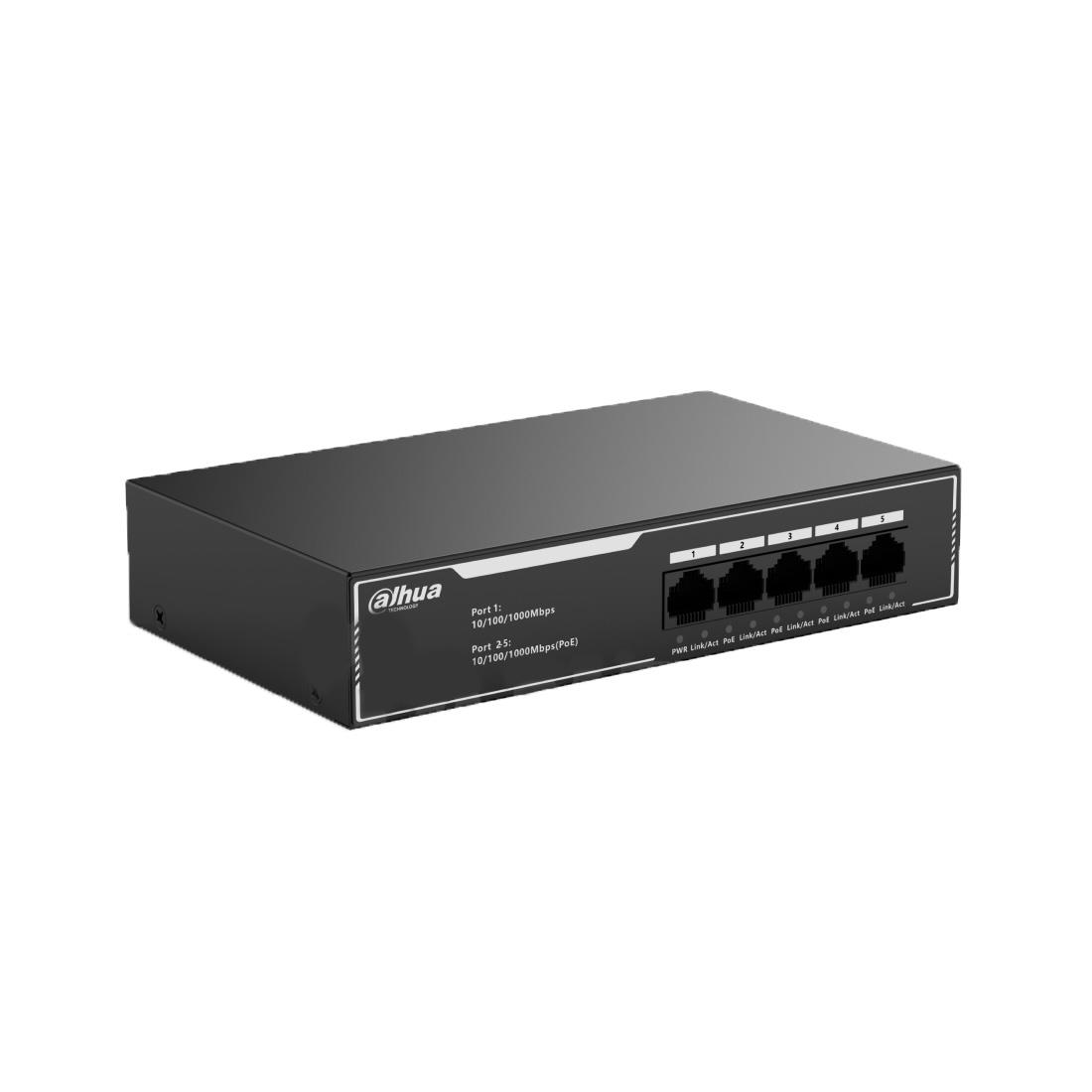 SWITCH POE SG1005LP 4-PORTOWY + 1X UPLINK DAHUA
