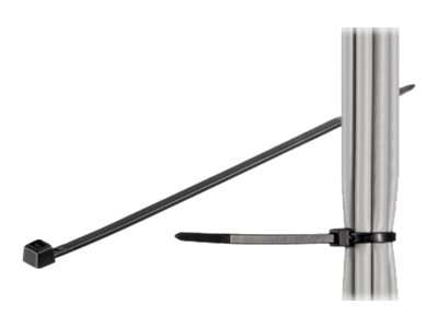 TECHLY 306356 Nylonowe opaski zaciskowe 100 x 2.5mm 100szt czarne