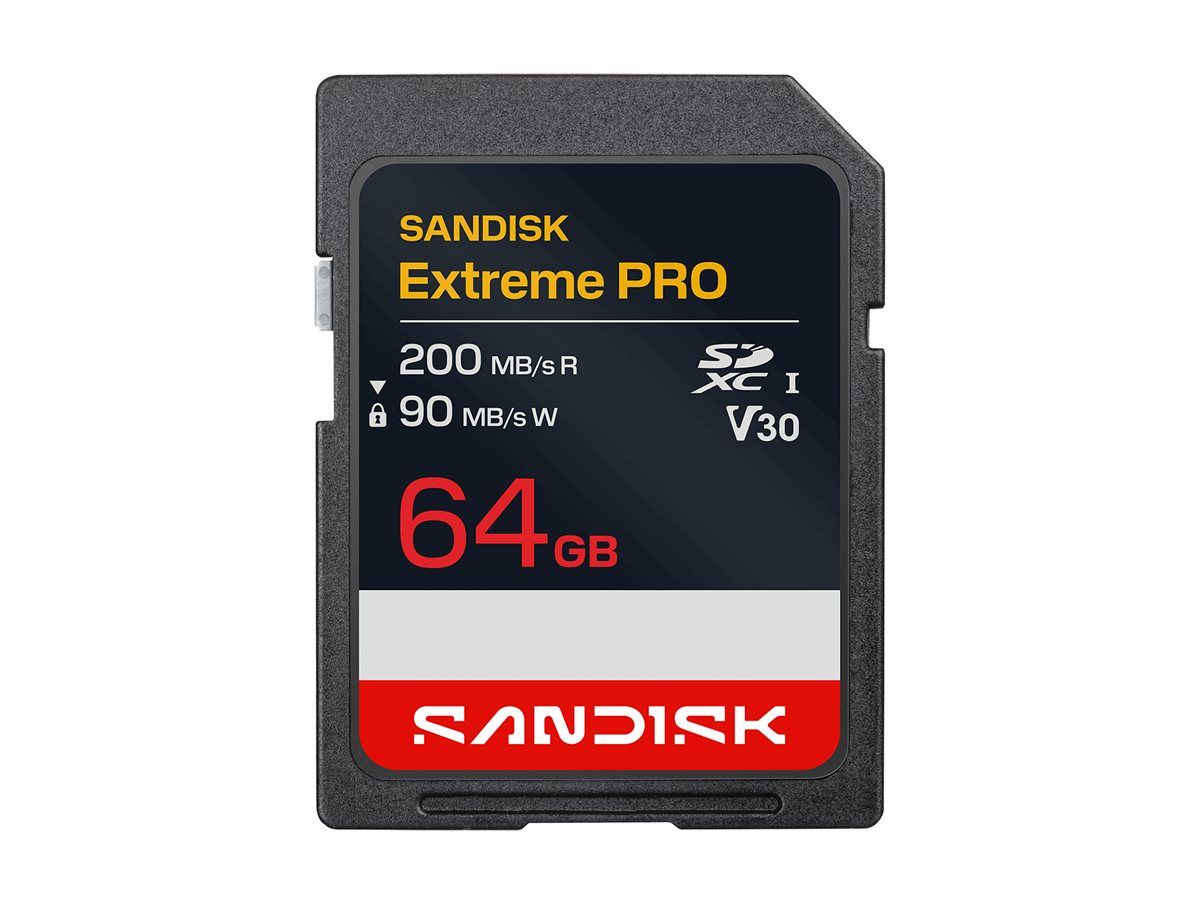 SANDISK Extreme Pro SD UHS-I 64GB SD 200MB/s Read 90MB/s Write