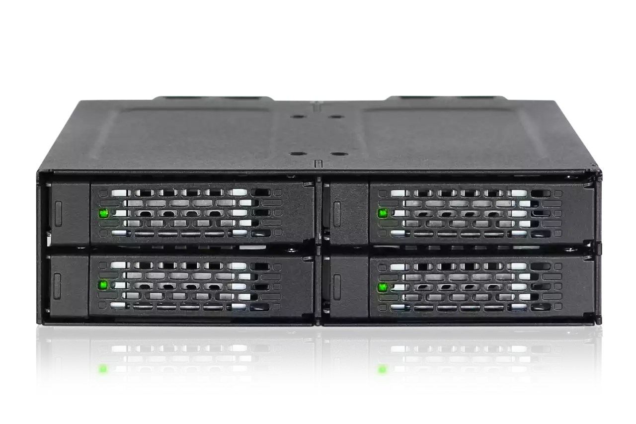 Płyta montażowa IcyDock 4x6.3cm SATAI-III w 1x5.25" HDD/SSD bk