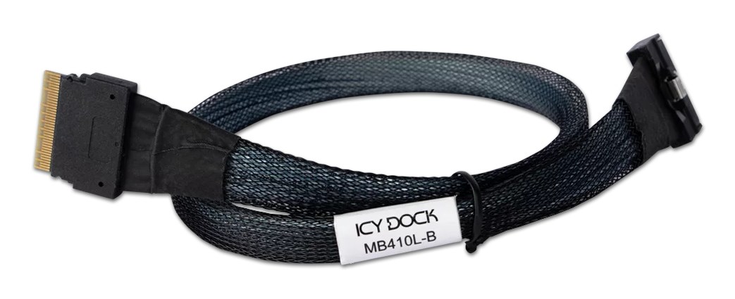 Icy Dock MB410L-B kabel SAS 0,5 m Czarny