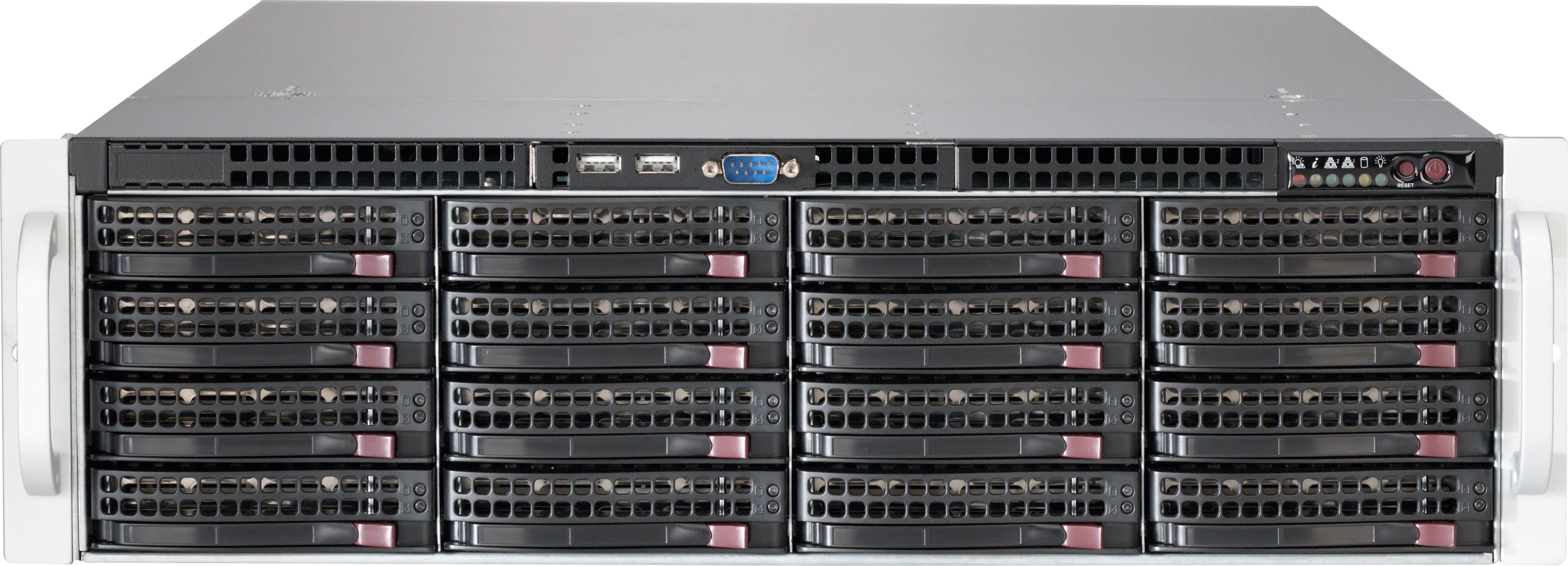 Obudowa serwerowa Supermicro CSE-836BE2C-R609JBOD Rack 3U, 16 zatok na dyski, JBOD, Dual Expander, zasilacze redundantne 600 W