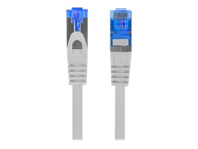Patchcord kat.6a S/FTP LSZH CCA 0.25m szary fluke