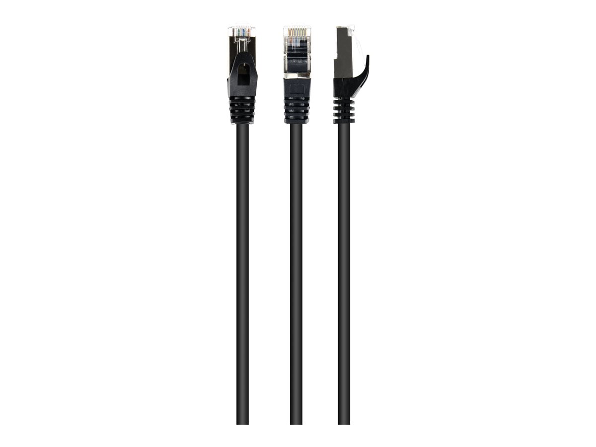 GEMBIRD PP6A-LSZHCU-BK-0.25M Gembird patchcord RJ45, kat. 6A, SFTP, LSZH, 0.25m, czarny