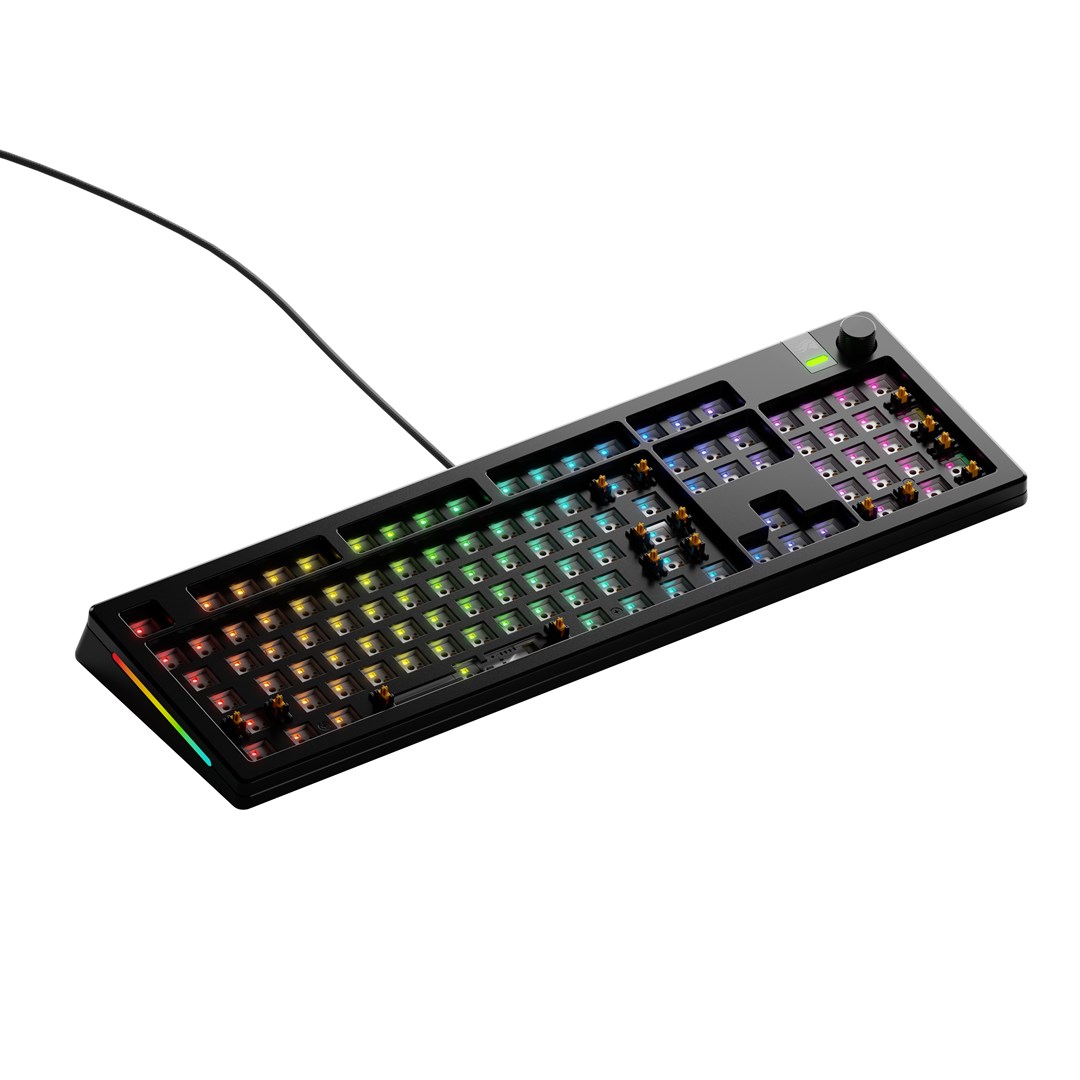 Klawiatura Glorious GMMK 3 Pro 100% Custom Gaming - Barebone, ANSI-Layout, schwarz
