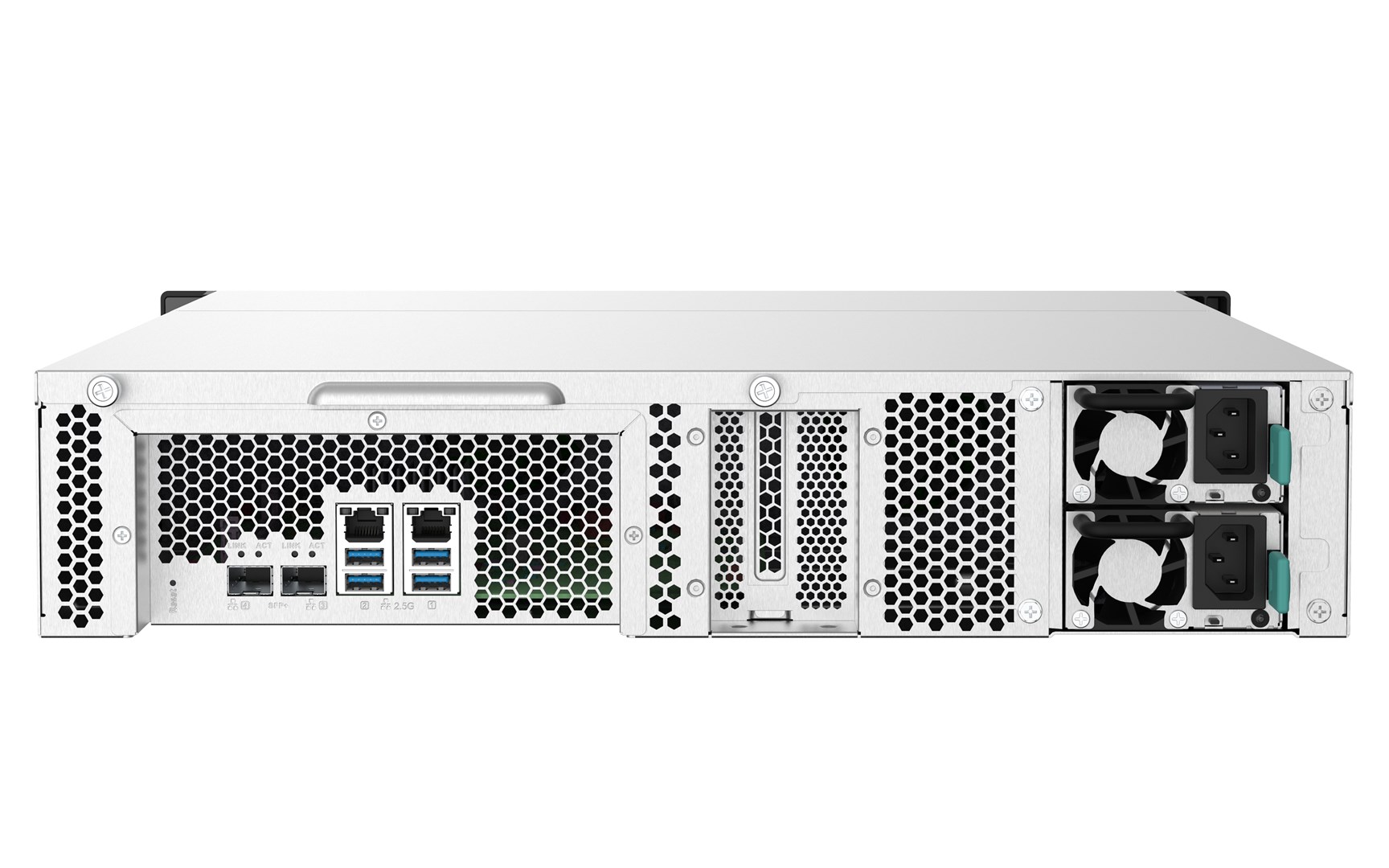 Qnap TS-1232PXU-RP-4G, 2U, 12 x 2.5"/3.5" SATA, Annapurna Labs Alpine AL324 1.7GH, 4GB DDR4 UDIMM (Max. 16GB), 2 x 10GbE SFP+, 2 x 2.5GbE, Redundant PSU