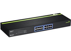 Przełącznik TRENDnet 16 portów Gbit 19" metalowy