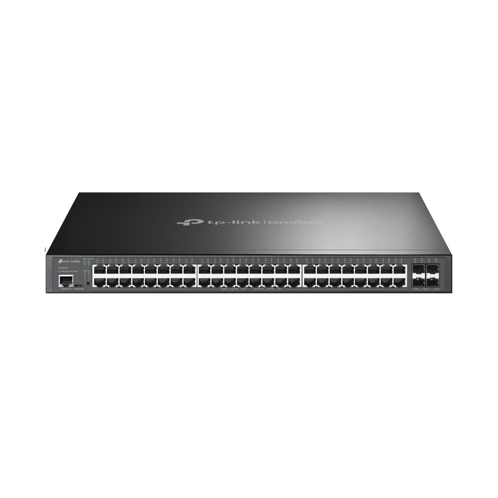 Switch TP-LINK TL-SG3452XP Zarządzalny L2+ JetStream, 48 portów gigabitowych PoE+, 4 sloty SFP+ 10GE